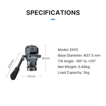 หัวบอลต่อขาตั้งกล้อง ULANZI EH12 ระบบ F38 ขนาดพกพา สีดำ_5