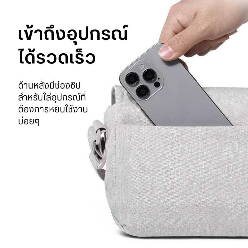 กระเป๋ากล้อง ULANZI F01 ขนาดความจุ 4 ลิตร สีครีม