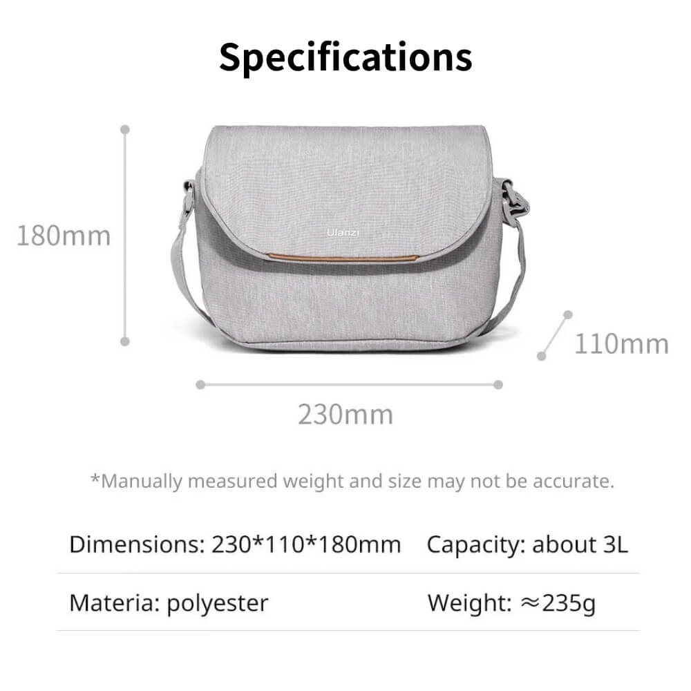 กระเป๋ากล้อง ULANZI F01 ขนาดความจุ 4 ลิตร สีครีม