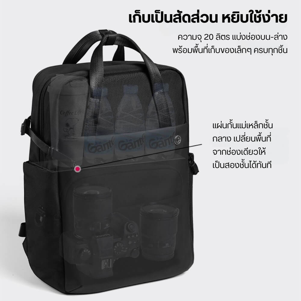 กระเป๋าเป้กล้อง ULANZI F08 ขนาดความจุ 20 ลิตร สีดำ_7
