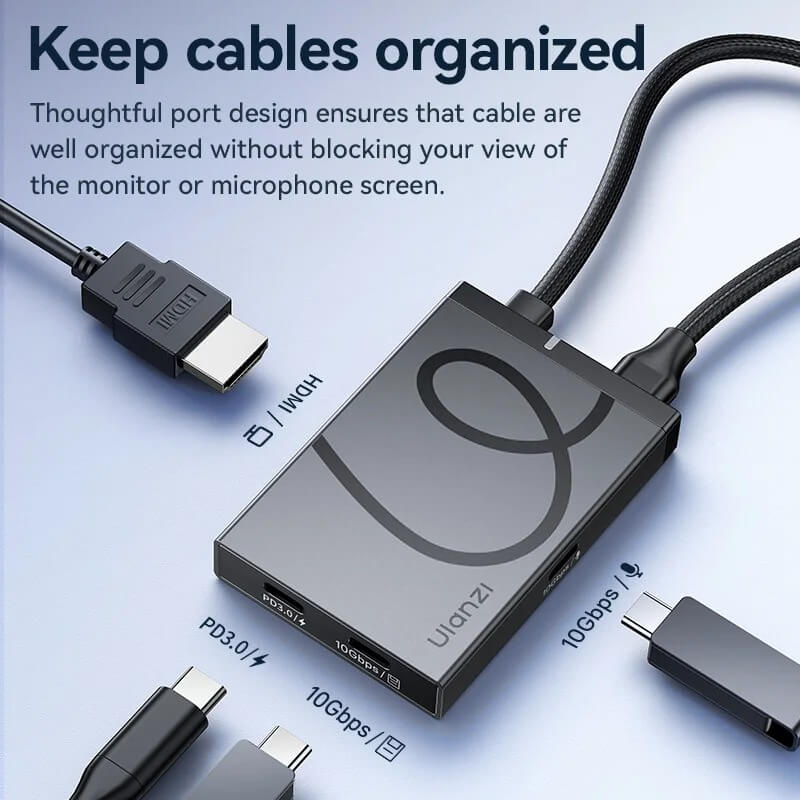 ฮับมือถือ ULANZI H1 แบบ 4-IN-1 USB-C ขนาดพกพา สีดำ_1