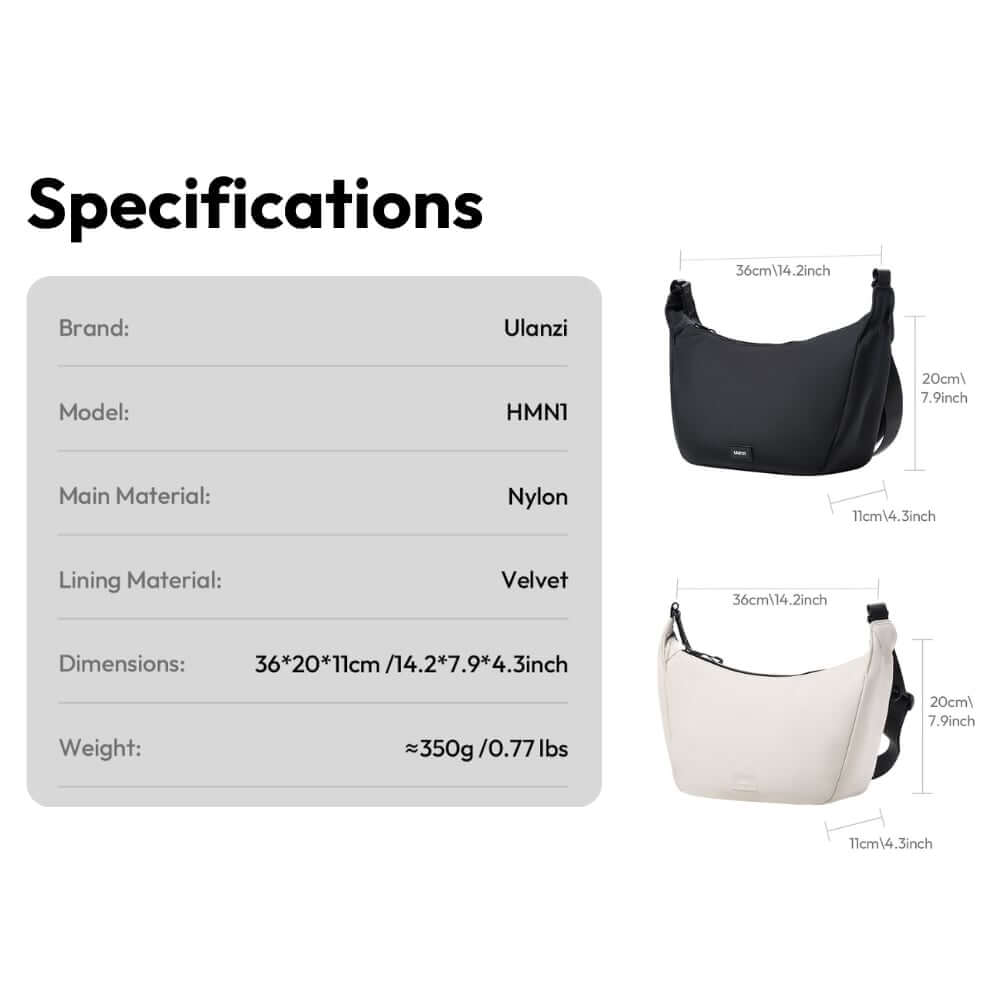 กระเป๋ากล้อง ULANZI HMN1 ขนาดความจุ 4 ลิตร สีดำ