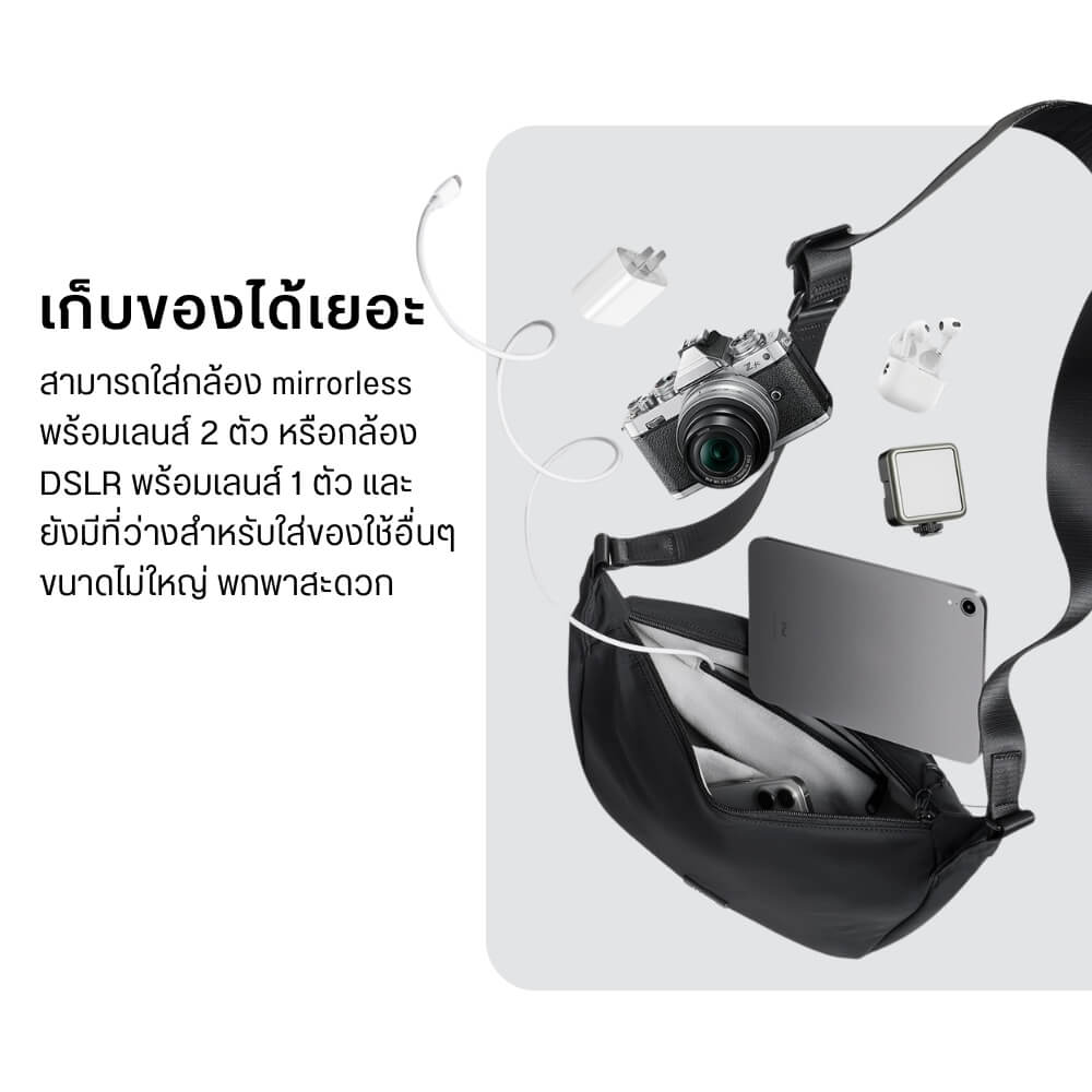 กระเป๋ากล้อง ULANZI HMN1 ขนาดความจุ 4 ลิตร สีดำ