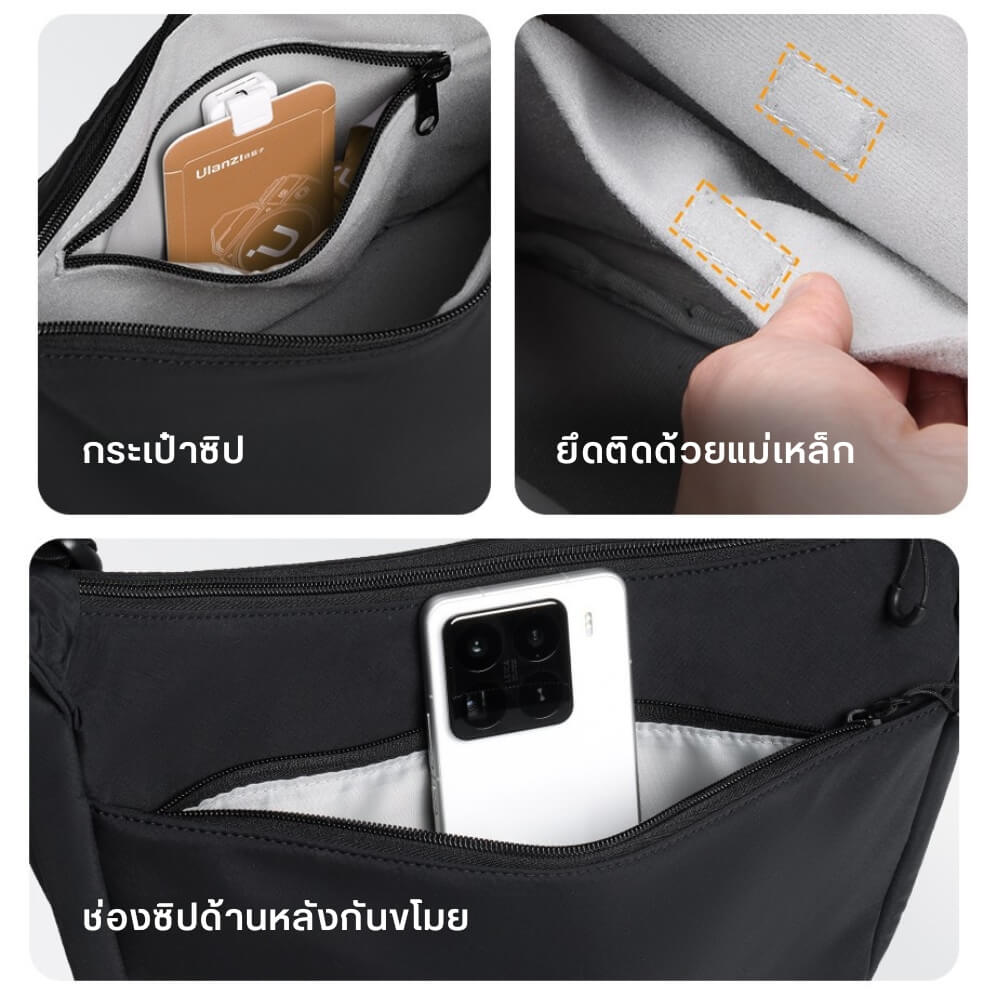 กระเป๋ากล้อง ULANZI HMN1 ขนาดความจุ 4 ลิตร สีดำ