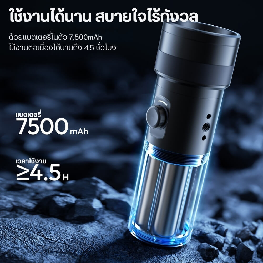 ไฟ LED ULANZI LM01 สีดำ ไฟฉายถ่ายภาพขนาดพกพา