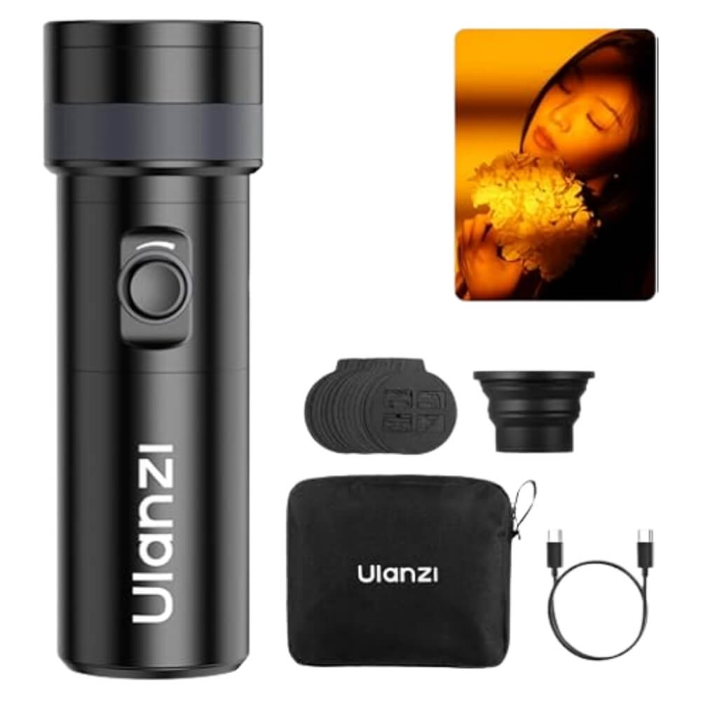 ไฟ LED ULANZI LM01 สีดำ ไฟฉายถ่ายภาพขนาดพกพา_11