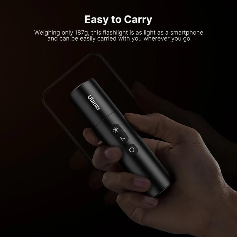 ไฟ LED วิดีโอ ไฟฉายถ่ายภาพ ULANZI LM07 ขนาดพกพา สีดำ_4