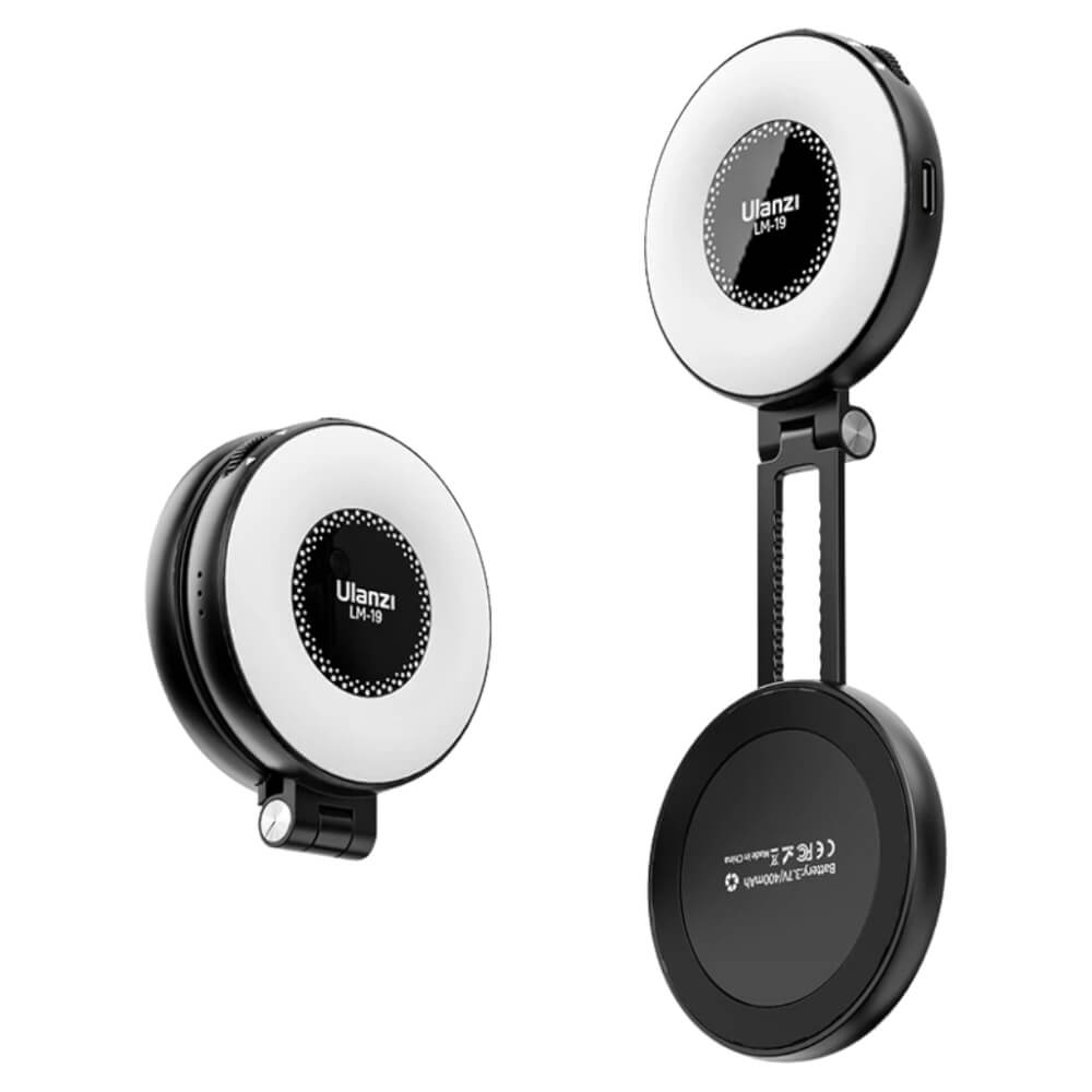 ไฟ LED อเนกประสงค์ ULANZI LM19 ขนาดพกพา สีดำ ไฟเซลฟี่ ไฟติดมือถือ ไฟตลับแป้ง ไฟดารา_0