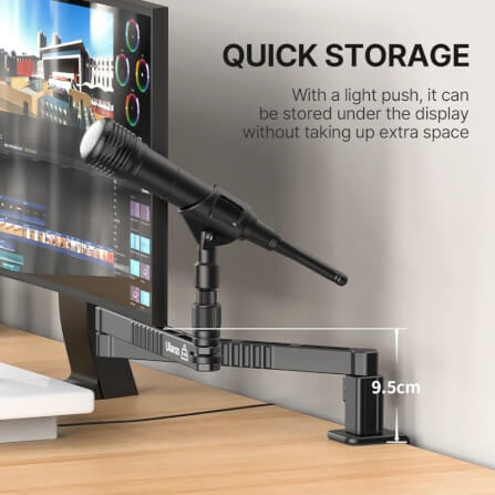 ขาตั้งไมค์ ULANZI VIJIM LS26 แบบหนีบโต๊ะ ดีไซน์ LOW PROFILE สีดำ_6