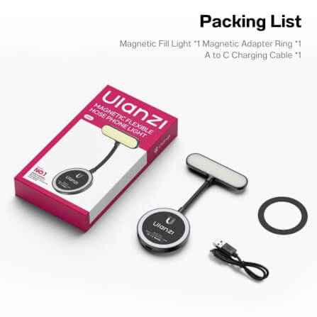 ไฟ LED อเนกประสงค์ ULANZI M10 ระบบ MAGSAFE ขนาดพกพา สีดำ_10