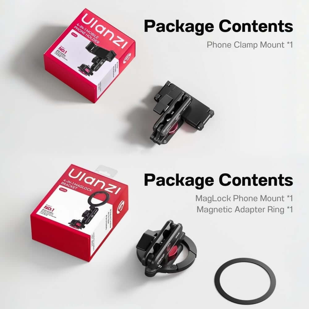 หัวจับมือถือ ULANZI MA56 แบบ MAGSAFE ขนาดพกพา สีดำ