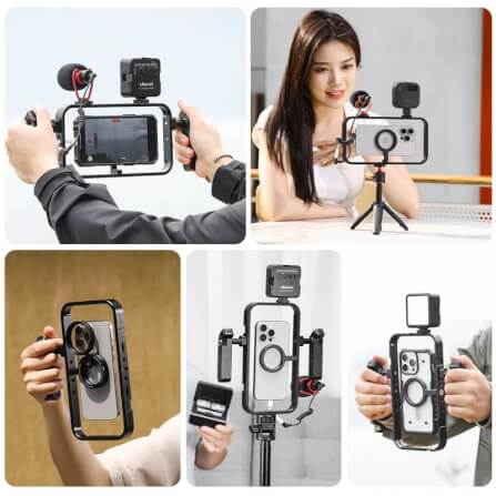 ด้ามจับมือถือ ULANZI MG001 ขนาดพกพา สีดำ อุปกรณ์ถ่ายคอนเทนต์ เซลฟี่_5