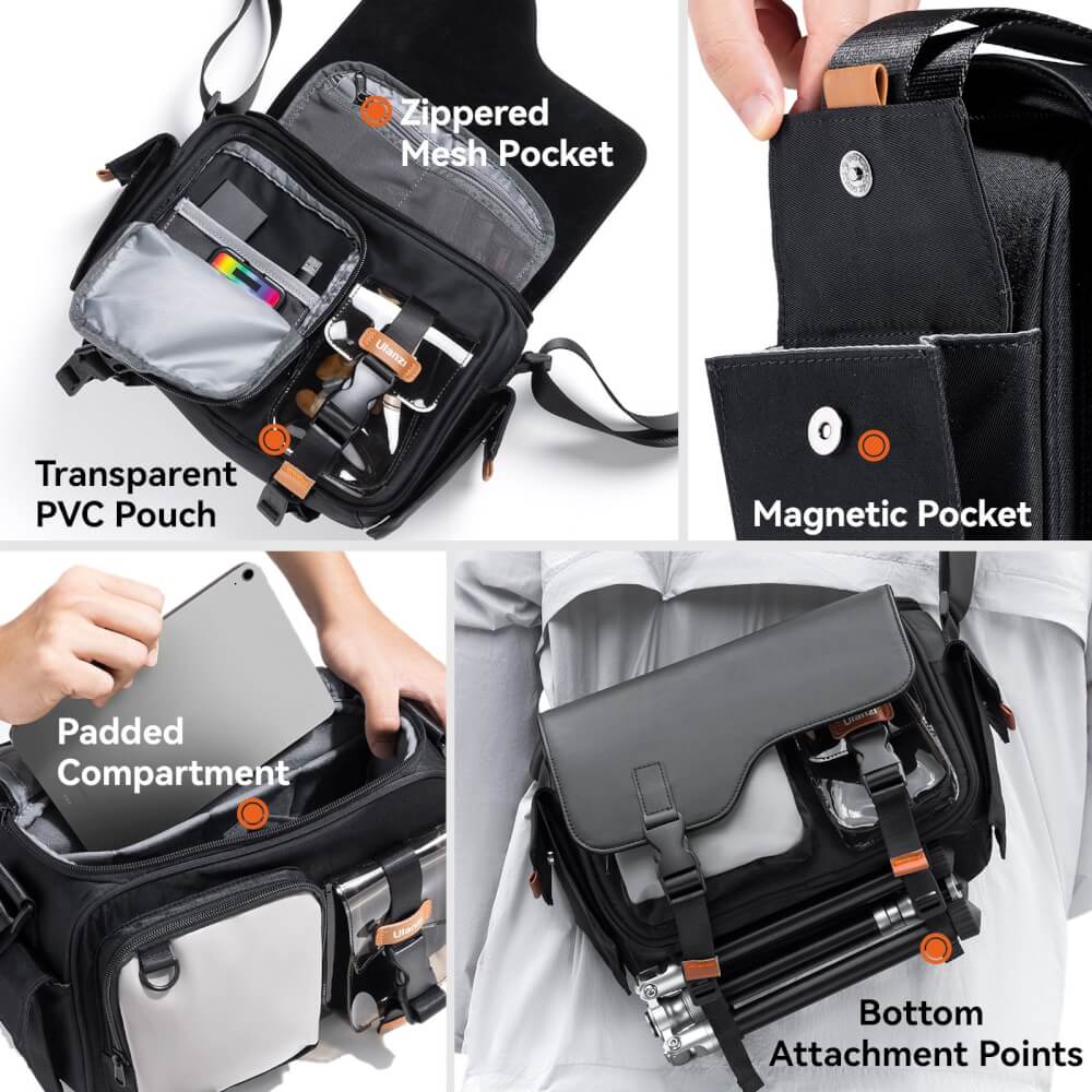 กระเป๋ากล้อง ULANZI MS12 ขนาดความจุ 5.6 ลิตร สีเบจ_7