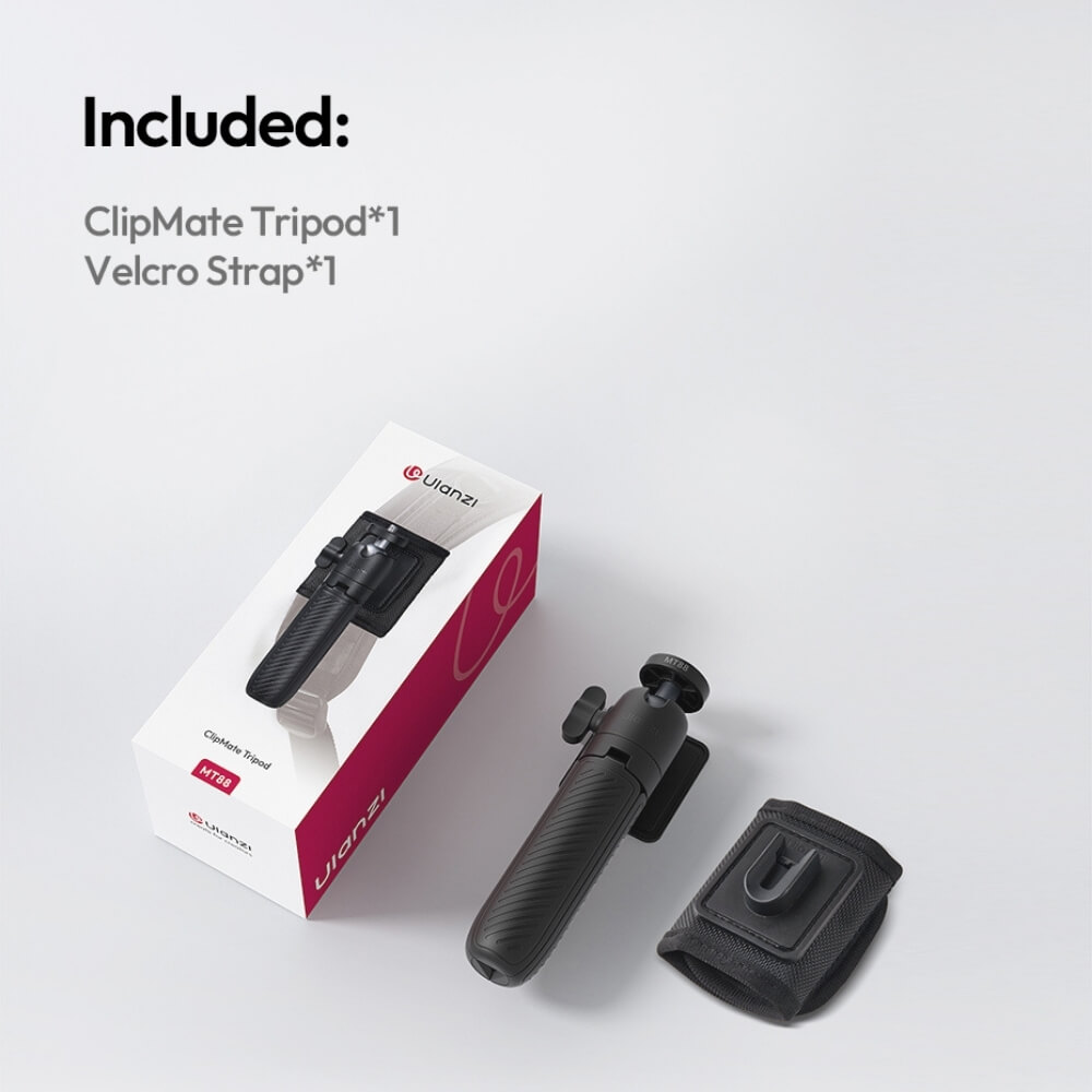 ขาตั้งมือถือ ขาตั้งกล้อง ULANZI MT88 พร้อม STRAP ติดสายกระเป๋าเป้สะพายหลัง ขนาดพกพา สีดำ_8
