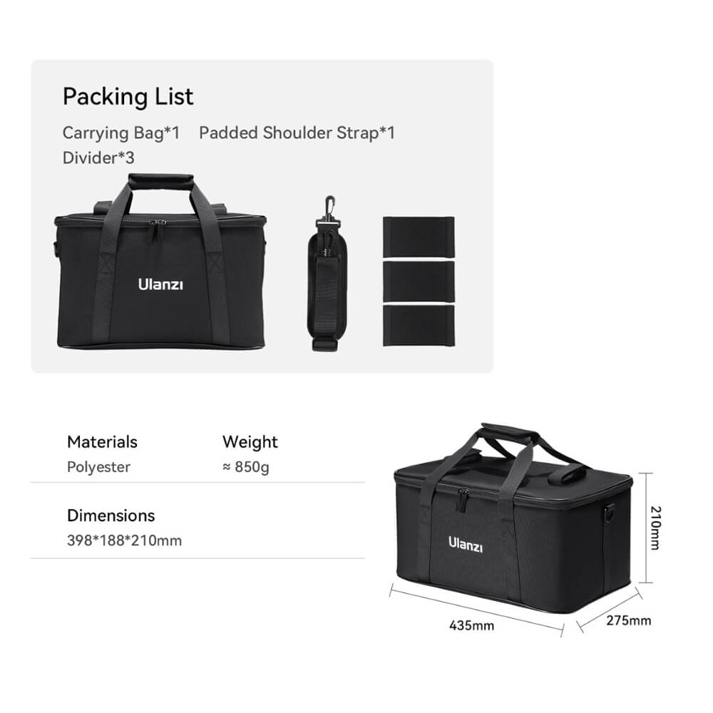 กระเป๋าอเนกประสงค์ ULANZI OM01 ขนาดพกพา สีดำ