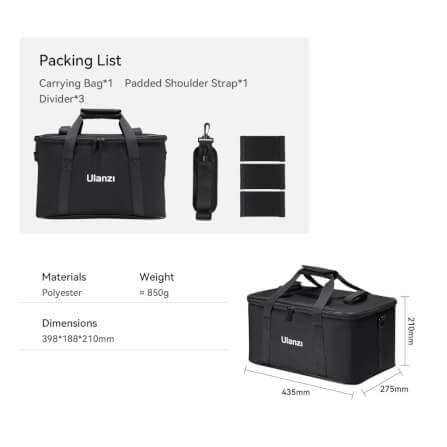 กระเป๋าอเนกประสงค์ ULANZI OM01 ขนาดพกพา สีดำ_10