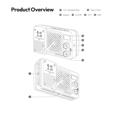 ไฟ LED อเนกประสงค์ ULANZI P40 RGB ขนาดพกพา สีดำ_9