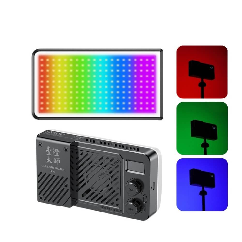 ไฟ LED อเนกประสงค์ ULANZI P40 RGB ขนาดพกพา สีดำ_11