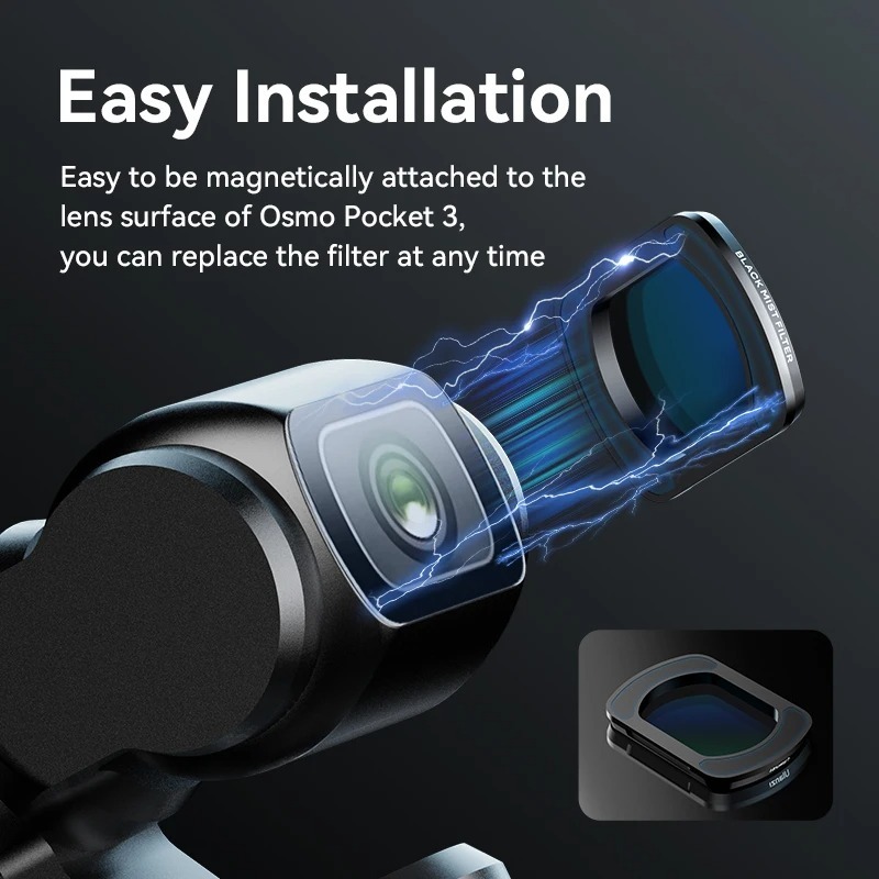 ฟิลเตอร์ BLACK MIST ULANZI PK01 ระบบแม่เหล็ก รองรับ DJI OSMO POCKET 3_2