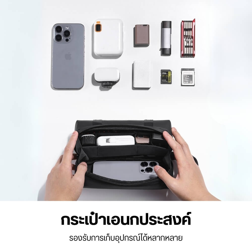 กระเป๋ากล้อง ULANZI PK04 ขนาด 200X75X75 มิลลิเมตร สีดำ