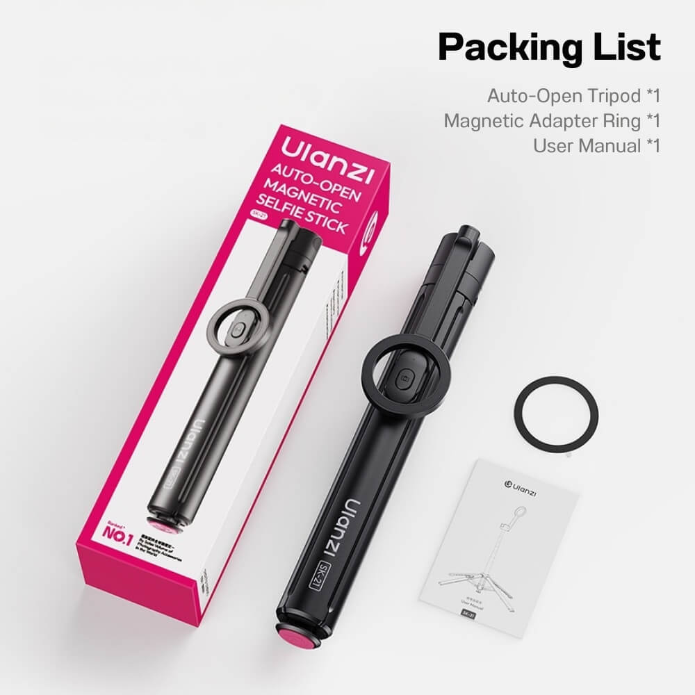 ไม้เซลฟี่ ULANZI SK21 ระบบ MAGSAFE ขนาดพกพา สีดำ