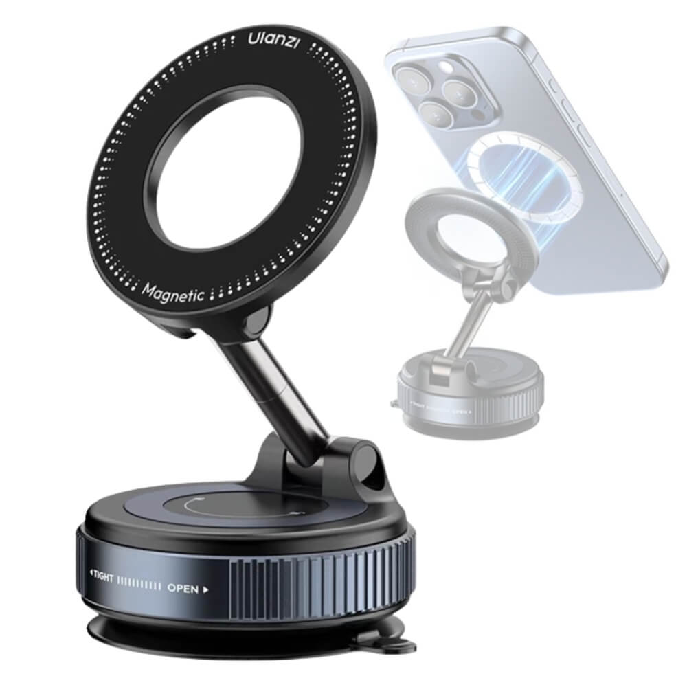 ขาตั้งมือถือ ระบบ MAGSAFE ULANZI SK25 แบบดูดสูญญากาศ ขนาดพกพา สีดำด้าน_0