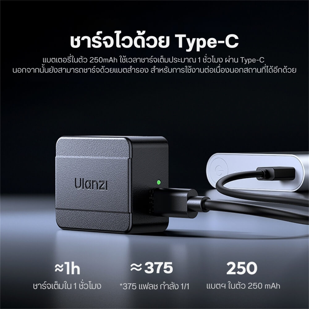 แฟลชกล้อง ULANZI SL01 ขนาดพกพา สีดำ_3