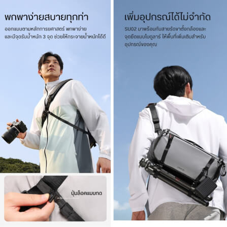 กระเป๋ากล้อง ULANZI SU02 ขนาดความจุ 13 ลิตร สีเทา_4