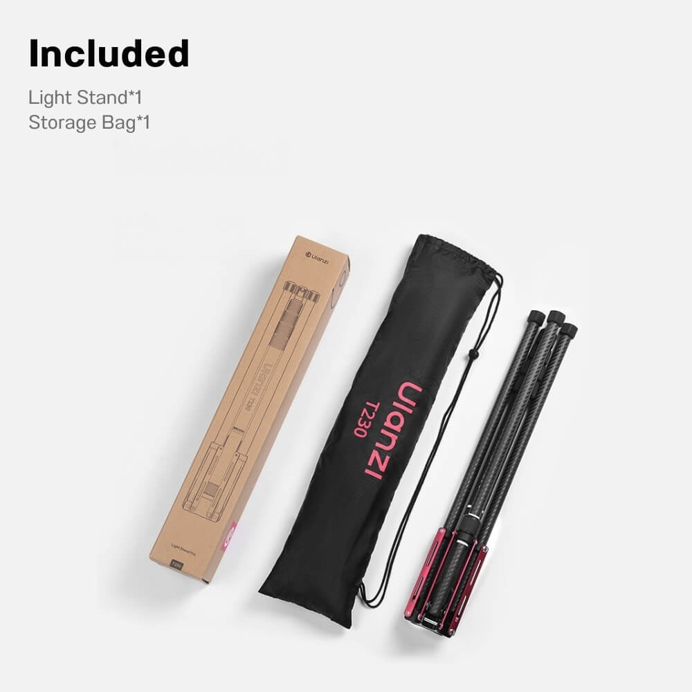 ขาตั้งไฟสตูดิโอ ULANZI T230 ขนาดพกพา สีดำ