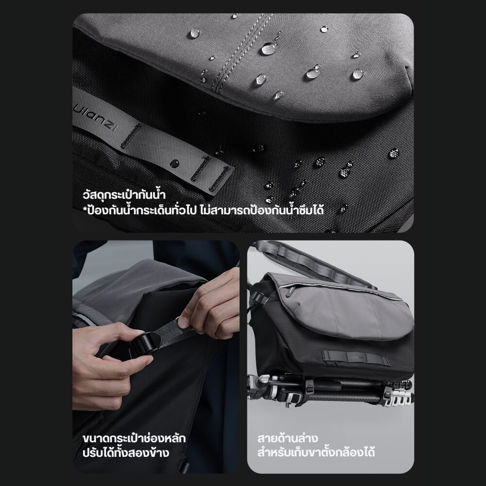 กระเป๋ากล้อง ULANZI TE88 ขนาดความจุ 15 ลิตร สีดำเทา
