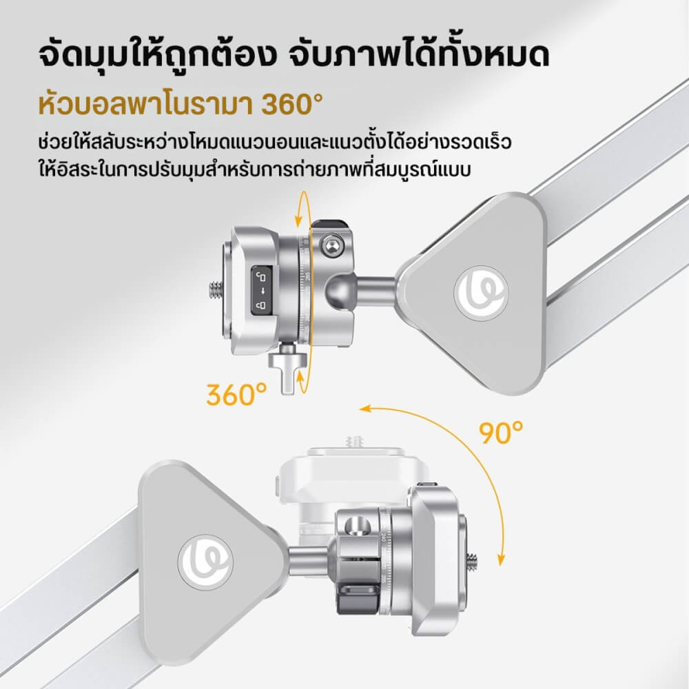 ขาตั้งกล้อง ULANZI TH04 แบบหนีบโต๊ะ ระบบปลดเร็ว UKA สีดำ_5