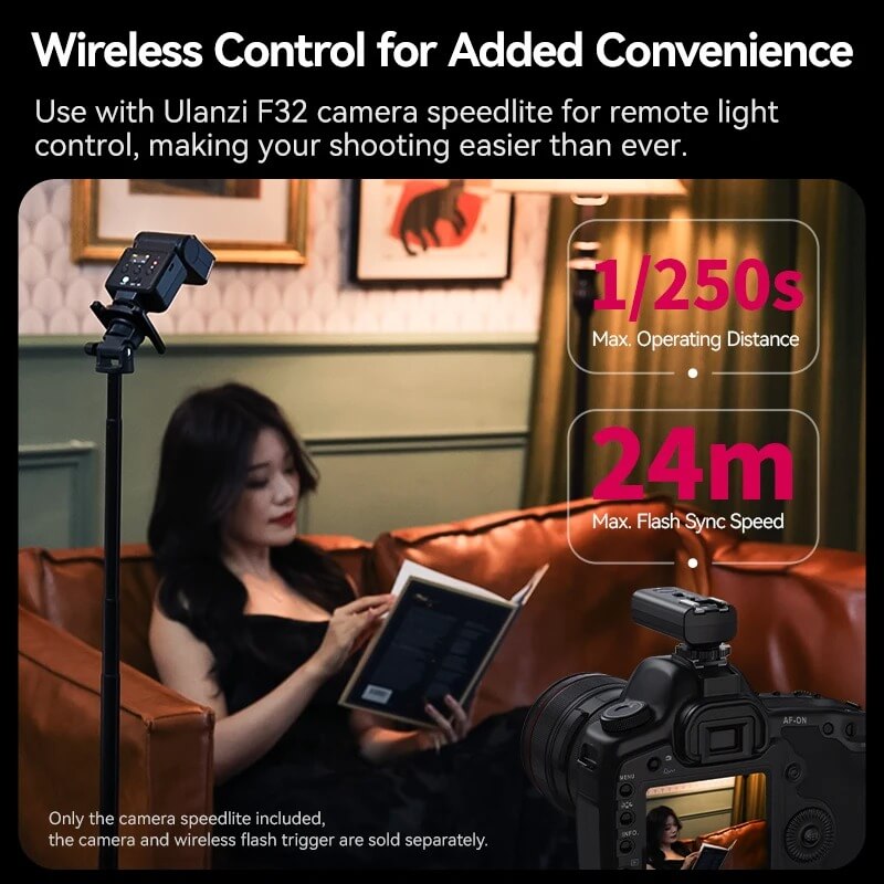 ทริกเกอร์ ตัวส่งสัญญาณแฟลช ULANZI TT01 ขนาดพกพา สีดำ_1
