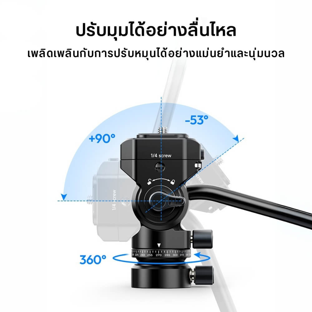 หัวแพนน้ำมัน ULANZI U190 II ระบบ UKA สีดำ