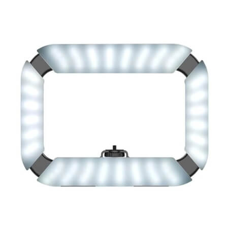 ไฟวงแหวน ULANZI U200 ขนาดพกพา สีดำ พร้อมด้ามจับมือถือไฟในตัว_0