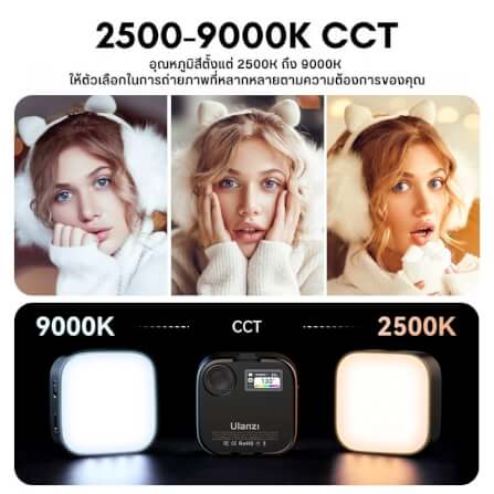 ไฟ LED อเนกประสงค์ ULANZI U60 RGB ขนาดพกพา สีดำ ไฟเซลฟี่ ไฟติดหัวกล้อง ไฟดารา_3