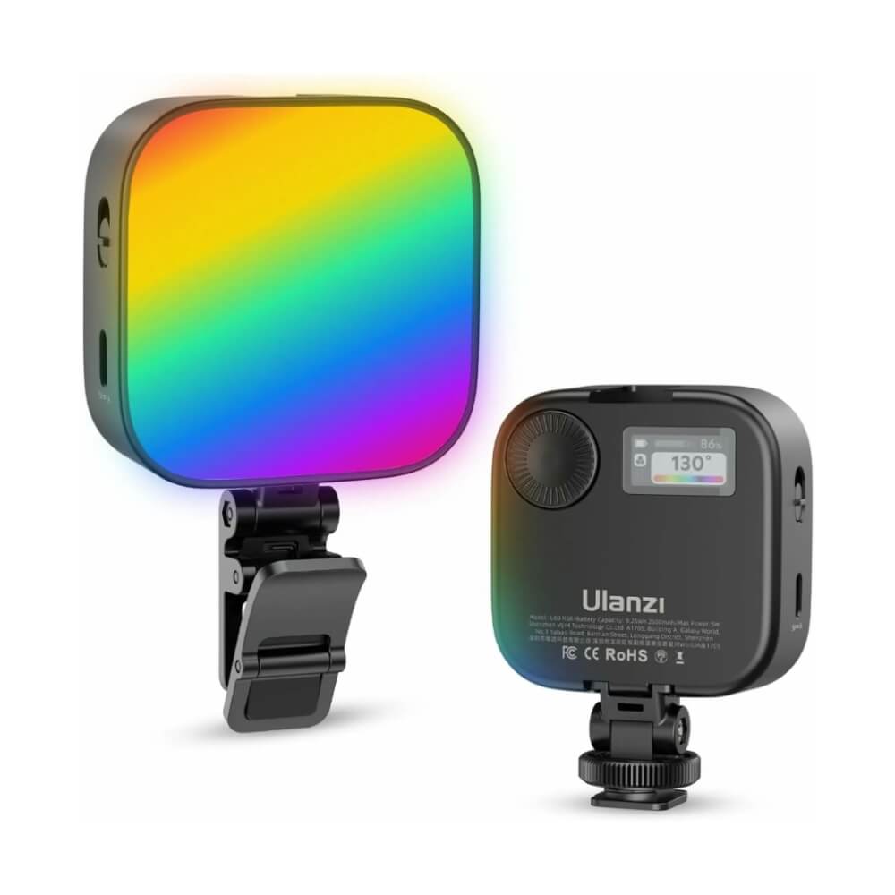 ไฟ LED อเนกประสงค์ ULANZI U60 RGB ขนาดพกพา สีดำ ไฟเซลฟี่ ไฟติดหัวกล้อง ไฟดารา_11