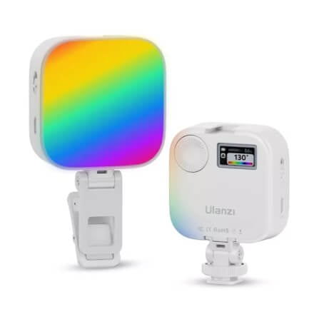 ไฟ LED อเนกประสงค์ ULANZI U60 RGB ขนาดพกพา สีขาว ไฟเซลฟี่ ไฟติดหัวกล้อง ไฟดารา_0