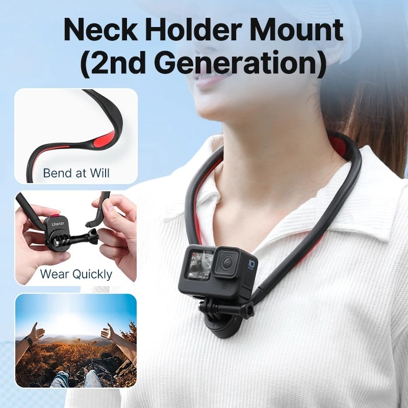สายคล้องคอ ULANZI GO-QUICK II V2 ระบบแม่เหล็ก รองรับ GOPRO 12/11/10/9 สีดำ