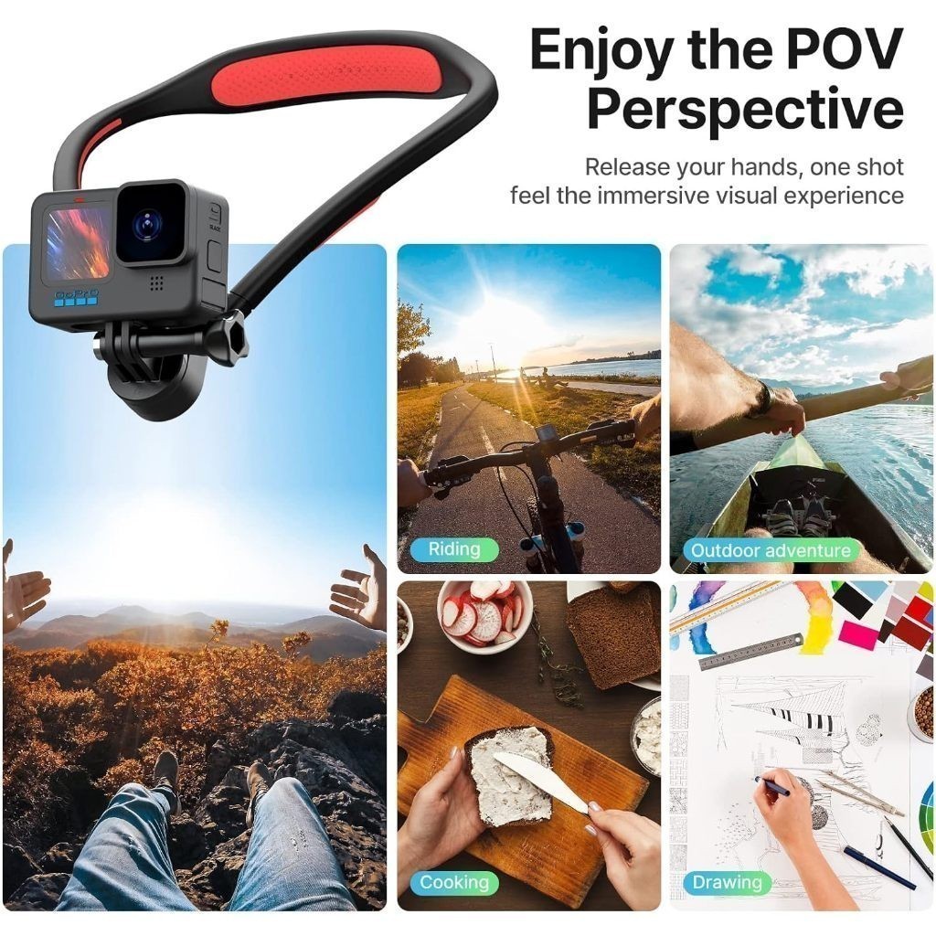 สายคล้องคอ ULANZI GO-QUICK II V2 ระบบแม่เหล็ก รองรับ GOPRO 12/11/10/9 สีดำ