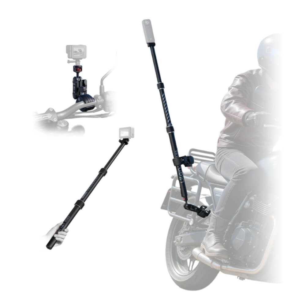 แขนจับ ไม้ล่องหน ติดมอเตอร์ไซค์ ULANZI VL03 รองรับ INSTA360 GOPRO สีดำ_11
