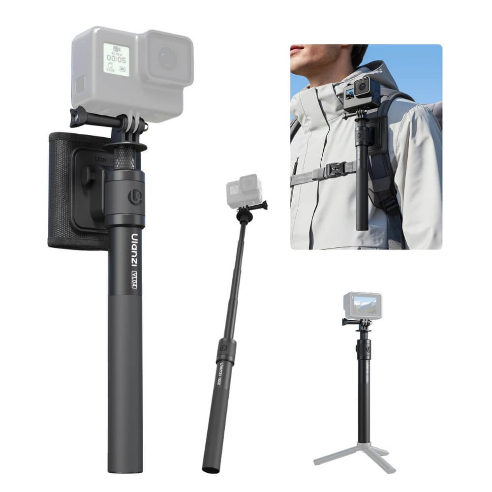 ไม้เซลฟี่ ULANZI VL04 สำหรับกล้อง GOPRO, DJI ACTION, INSTA360 ขนาดพกพา สีดำ_11