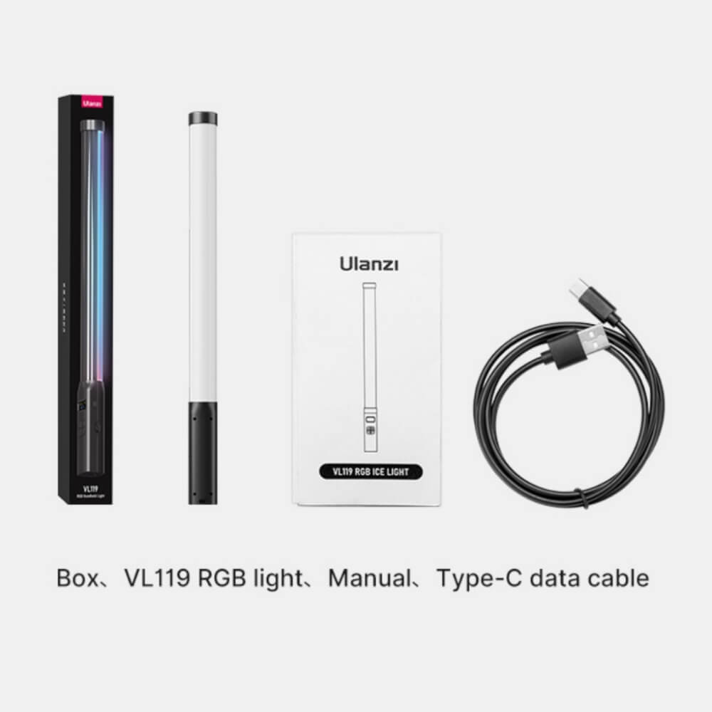 ไฟ LED อเนกประสงค์ ULANZI VL119 RGB ขนาดพกพา สีดำ