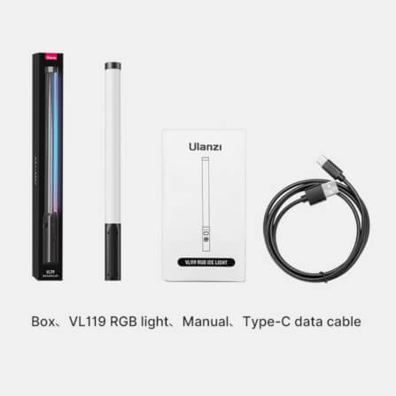ไฟ LED อเนกประสงค์ ULANZI VL119 RGB ขนาดพกพา สีดำ_6