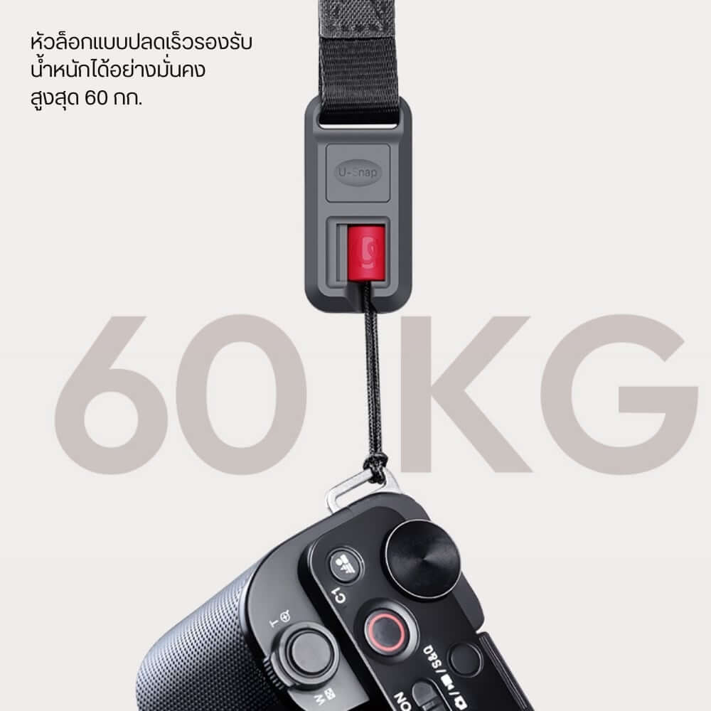 สายคล้องกล้อง ULANZI YF01 แบบ 3IN1 เป็นสายชาร์จเร็ว 240W ในตัว แปลงเป็นสายคล้องข้อมือได้ สีดำ