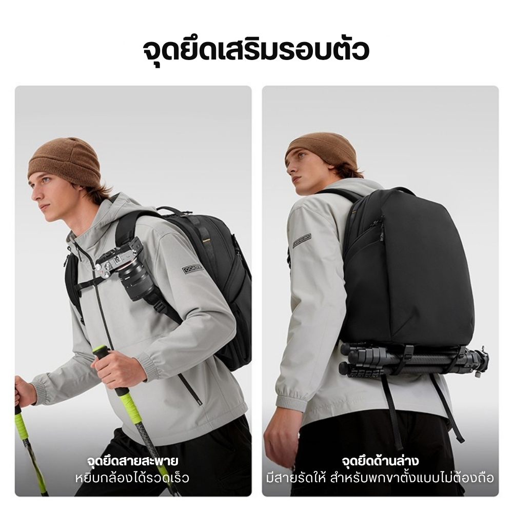 กระเป๋าเป้กล้อง ULANZI YY038 ขนาดความจุ 22 ลิตร สีดำ