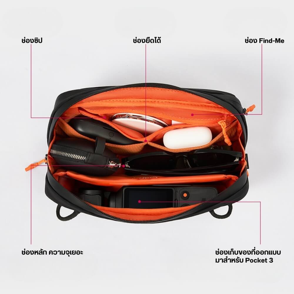 กระเป๋ากล้อง ULANZI YY08 ขนาดความจุ 2 ลิตร สีเทา