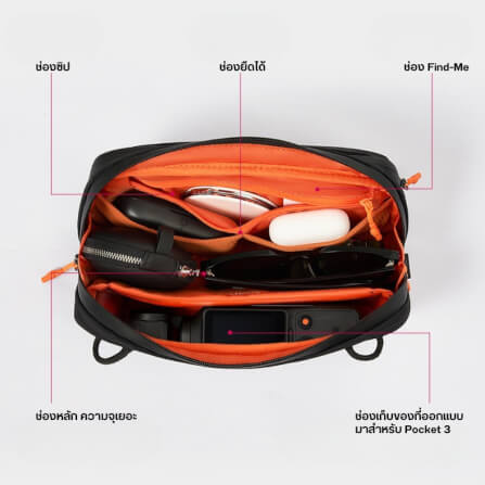 กระเป๋ากล้อง ULANZI YY08 ขนาดความจุ 2 ลิตร สีเทา_7