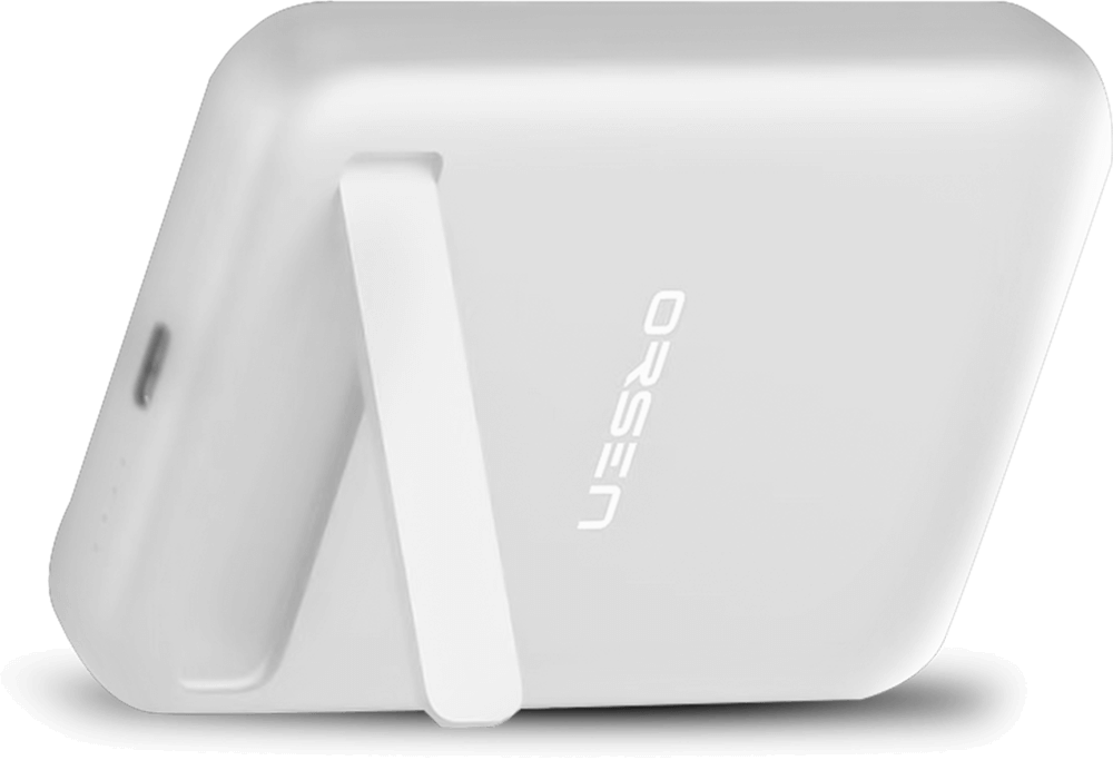 แบตสำรอง ORSEN BY ELOOP EW52 สีขาว 10000MAH PD 20W แบตสำรองไร้สาย BATTERY PACK POWERBANK พาวเวอร์แบงค์ WIRELESS CHARGER แม็กเซฟ TYPE C OUTPUT_0