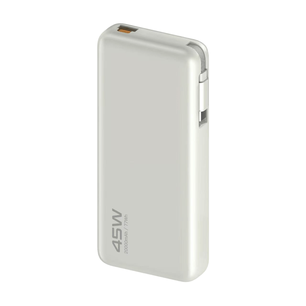 แบตสำรอง ORSEN BY ELOOP E66 สีเบจ 20000MAH ชาร์จเร็ว 45W มีสายในตัว