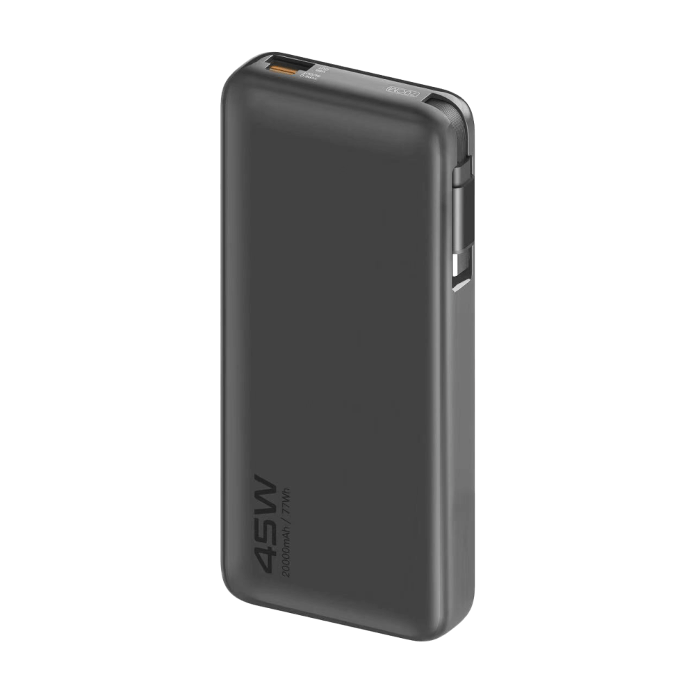 แบตสำรอง ORSEN BY ELOOP E66 สีดำ 20000MAH ชาร์จเร็ว 45W มีสายในตัว
